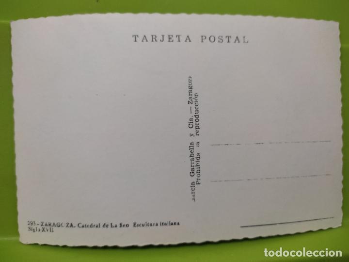 Postales: ZARAGOZA CATEDRAL SEO GARRABELLA 293 SC - Foto 2