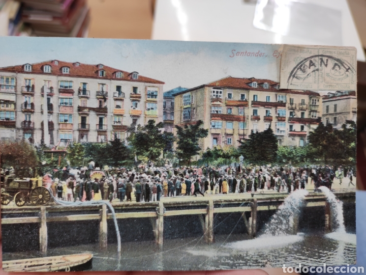 Postales: Postal ejercicios de bomberos en santander-a&ntilde;os 10-medidas 14x9