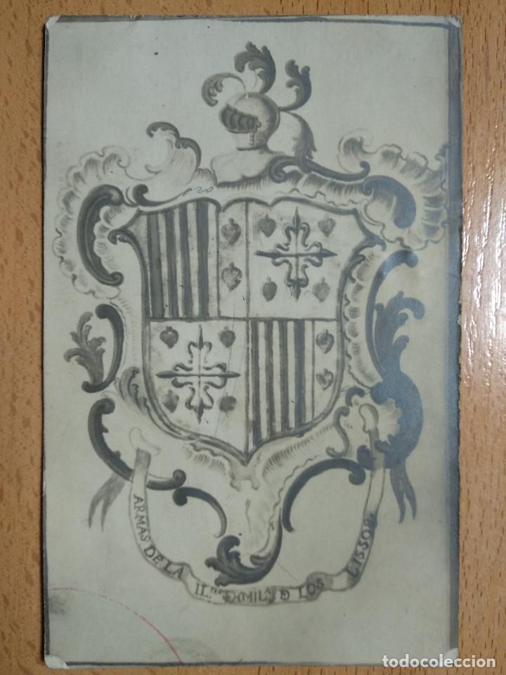 Postales: POSTAL, ESCUDO ARMAS FAMILIA LISSOS.