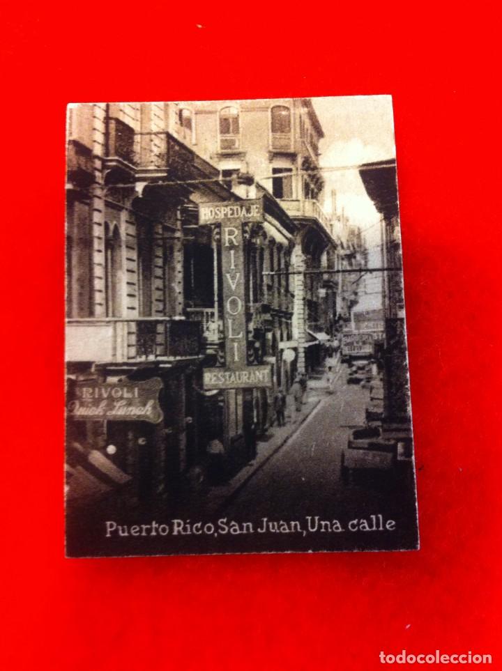Postkarten: MINI POSTAL. &Aacute;LBUM ESPA&Ntilde;A Y LA AM&Eacute;RICA LATINA. PUERTO RICO. SAN JUAN. UNA CALLE. N&ordm; 1562