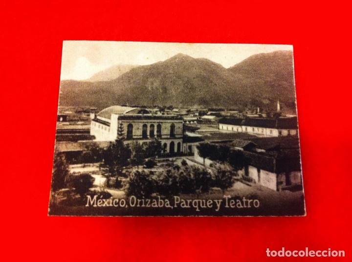 Postkarten: MINI POSTAL. &Aacute;LBUM ESPA&Ntilde;A Y LA AM&Eacute;RICA LATINA. M&Eacute;XICO. ORIZABA. PARQUE Y TEATRO. N&ordm; 1641