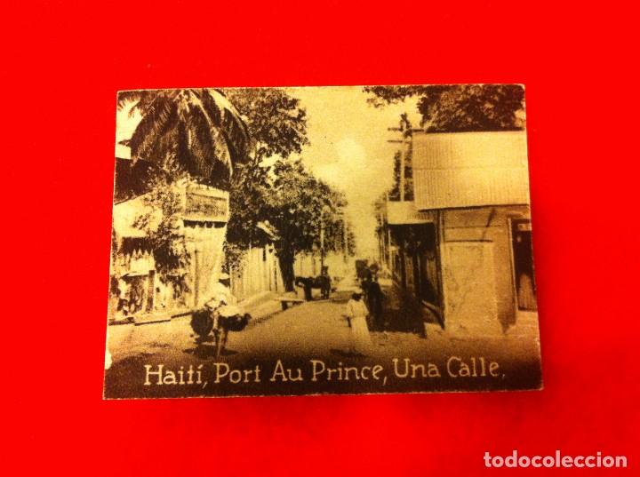 Postais: MINI POSTAL. &Aacute;LBUM ESPA&Ntilde;A Y LA AM&Eacute;RICA LATINA. HAIT&Iacute;. PORT AU PRINCE. UNA CALLE. N&ordm; 1553