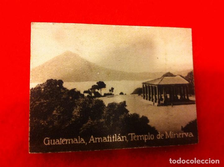 Postais: MINI POSTAL. &Aacute;LBUM ESPA&Ntilde;A Y LA AM&Eacute;RICA LATINA. GUATEMALA. AMATITL&Aacute;N. TEMPLO DE MINERVA. N&ordm; 1659