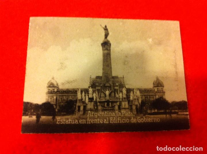 Postcards: MINI POSTAL. &Aacute;LBUM ESPA&Ntilde;A Y LA AM&Eacute;RICA LATINA. ARGENTINA. LA PLATA. ESTATUA... N&ordm; 2027
