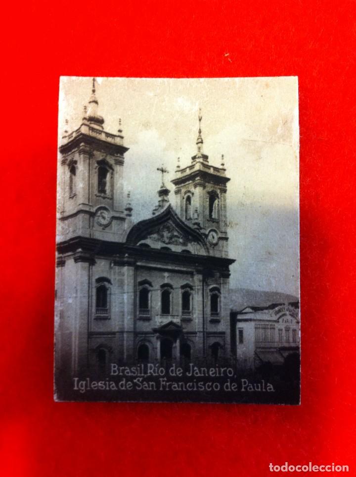 Postkarten: MINI POSTAL. &Aacute;LBUM ESPA&Ntilde;A Y LA AM&Eacute;RICA LATINA. BRASIL. R&Iacute;O DE JANEIRO. IGLESIA SAN FRANCISCO.N&ordm; 1917