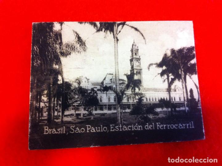 Postcards: MINI POSTAL. &Aacute;LBUM ESPA&Ntilde;A Y LA AM&Eacute;RICA LATINA. BRASIL. SAO PAULO. ESTACI&Oacute;N FERROCARRIL. N&ordm; 1936