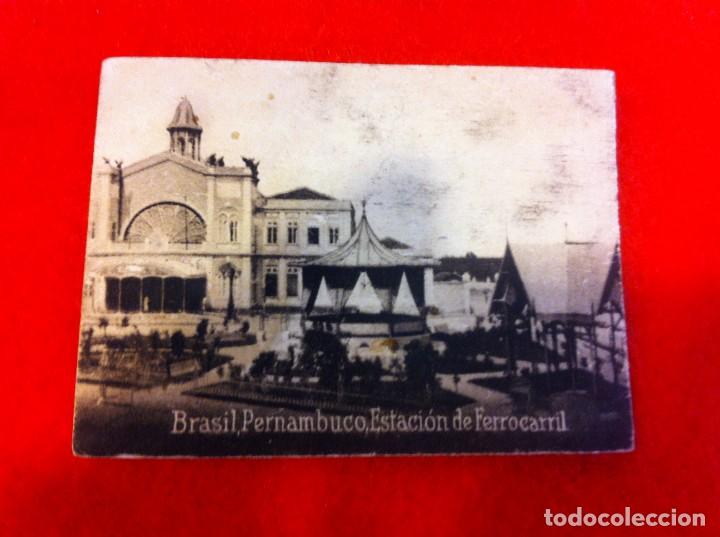 Postkarten: MINI POSTAL. &Aacute;LBUM ESPA&Ntilde;A Y LA AM&Eacute;RICA LATINA. BRASIL. PERNAMBUCO. ESTACI&Oacute;N FERROCARRIL. N&ordm; 1925