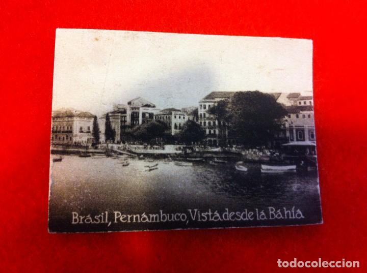 Postales: MINI POSTAL. &Aacute;LBUM ESPA&Ntilde;A Y LA AM&Eacute;RICA LATINA. BRASIL. PERNAMBUCO. VISTA DESDE LA BAH&Iacute;A. N&ordm; 1923
