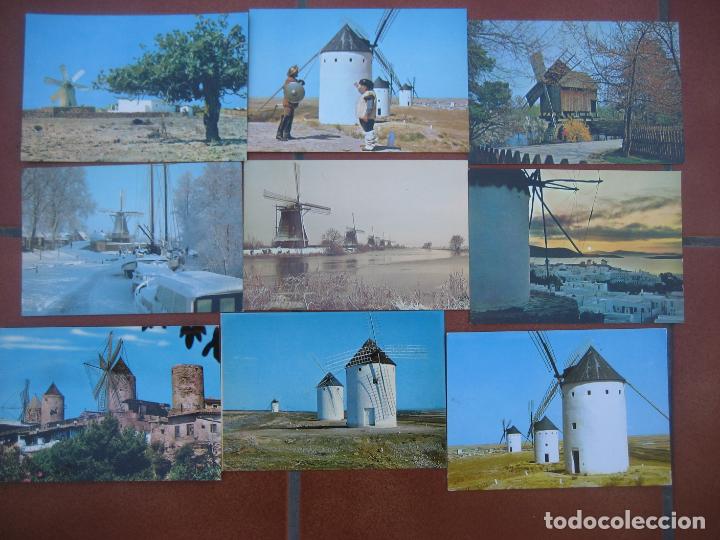 Postales: Molinos de viento. Colecci&oacute;n de 68 postales. Windmills - Foto 4