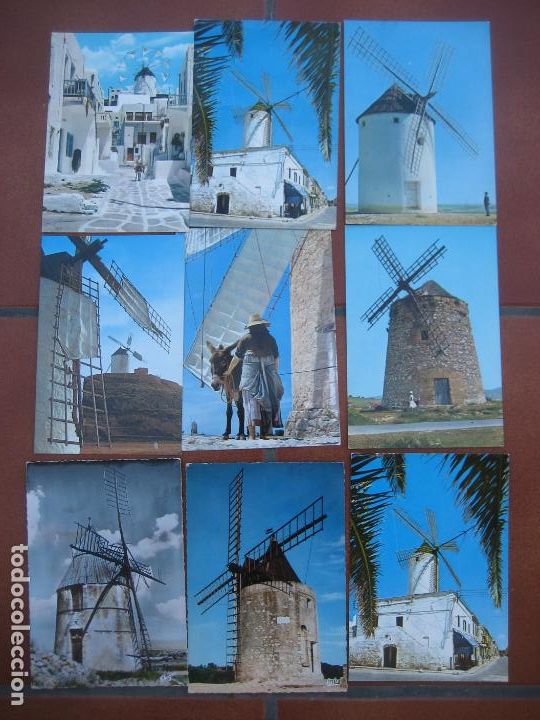 Postales: Molinos de viento. Colecci&oacute;n de 68 postales. Windmills - Foto 6