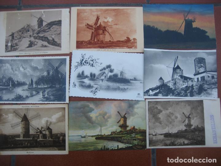 Postales: Molinos de viento. Colecci&oacute;n de 68 postales. Windmills - Foto 1