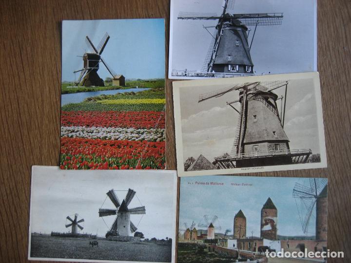 Postales: Molinos de viento. Colecci&oacute;n de 68 postales. Windmills - Foto 8