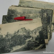 Postales: LOTE 12 POSTALES POSTAL DE BUÑOL (VALENCIA) , 3ª EDICION DEL AYUNTAMIENTO, 1923 NUEVAS (21- 12)