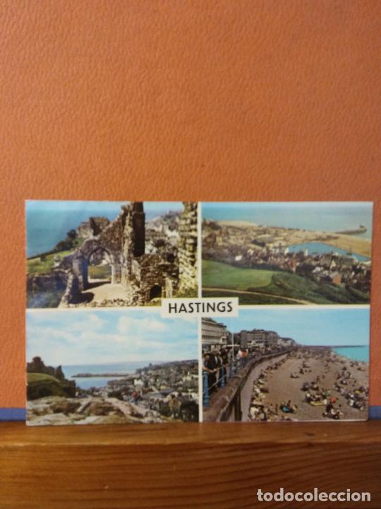 Cartoline: HASTINGS. BONITA POSTAL. CIRCULADA.