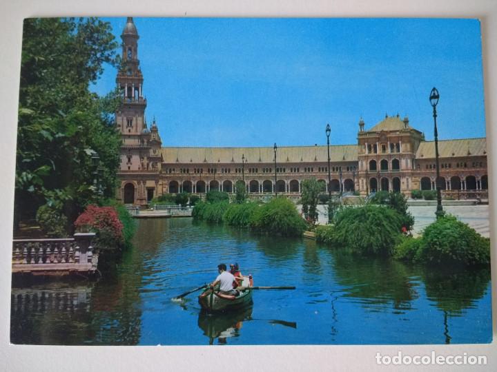 Postales: POSTAL. SEVILLA. PLAZA DE ESPA&Ntilde;A. - Foto 1