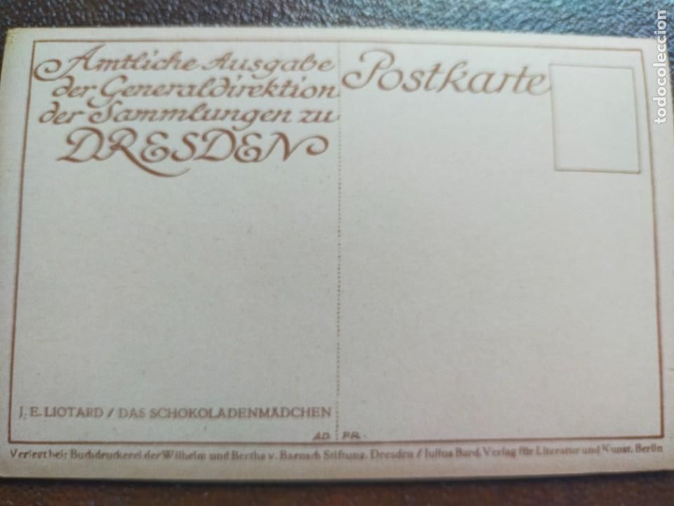 Postales: J.E. Liotard / Das Schokoladenm&auml;dchen. Postal sin circular - Foto 2