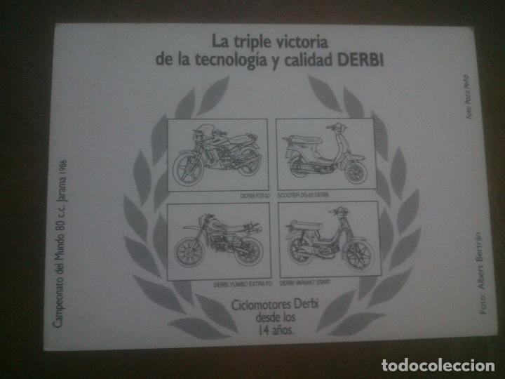 Postales: DERBI. - Foto 2