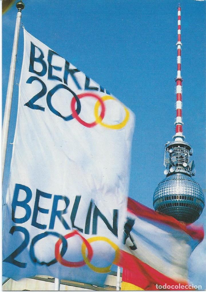 Postales: TARJETA POSTAL. NUEVA. SIN CIRCULAR. CANDIDATURA BERL&Iacute;N JUEGOS OL&Iacute;MPICOS 2000. DEPORTES.