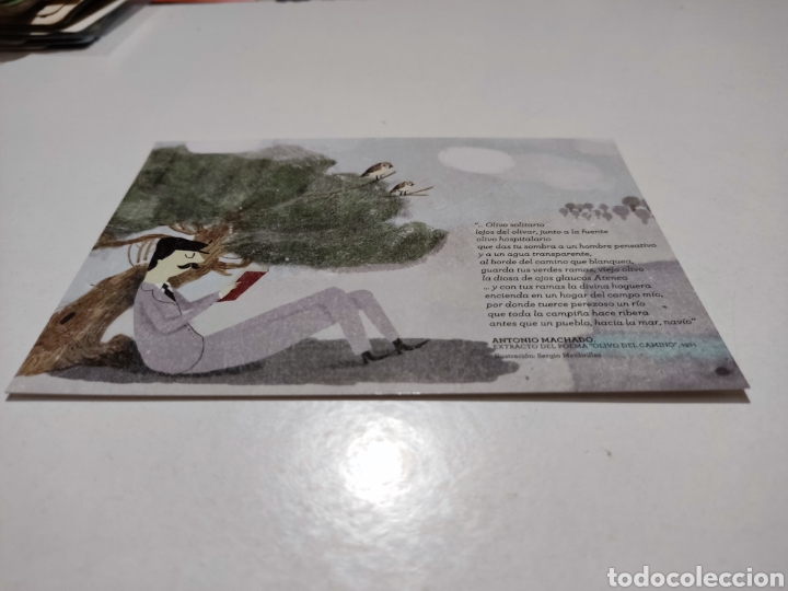 Postales: Postal aceite de oliva, Antonio Machado - Foto 1