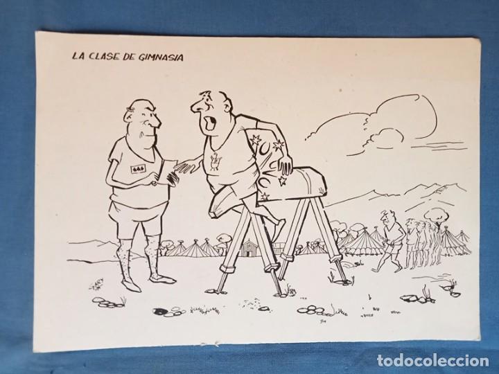 Postcards: postal antigua broma militar