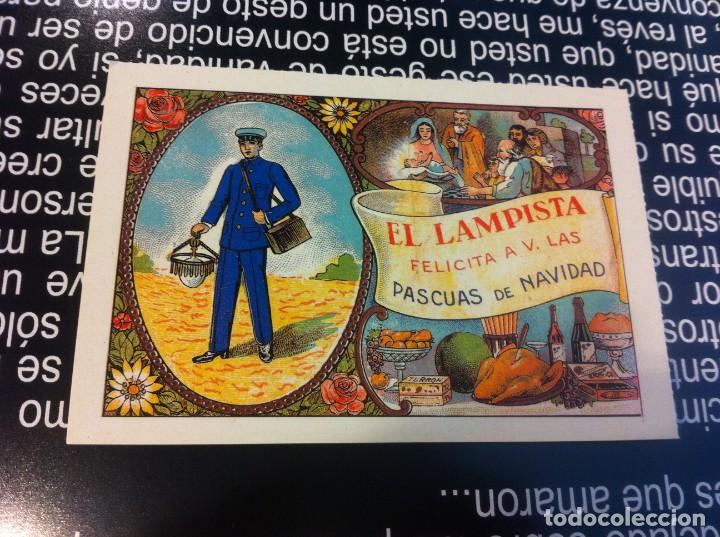 Cartoline: LAS M&Aacute;S BELLAS TARJETAS POSTALES. EL LAMPISTA FELICITA...