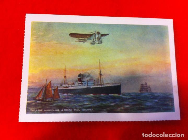 Cartoline: LAS M&Aacute;S BELLAS TARJETAS POSTALES. MEDIOS A&Eacute;REOS DE LOCOMOCI&Oacute;N. AVIONETA & OCEAN MAIL STEAMER