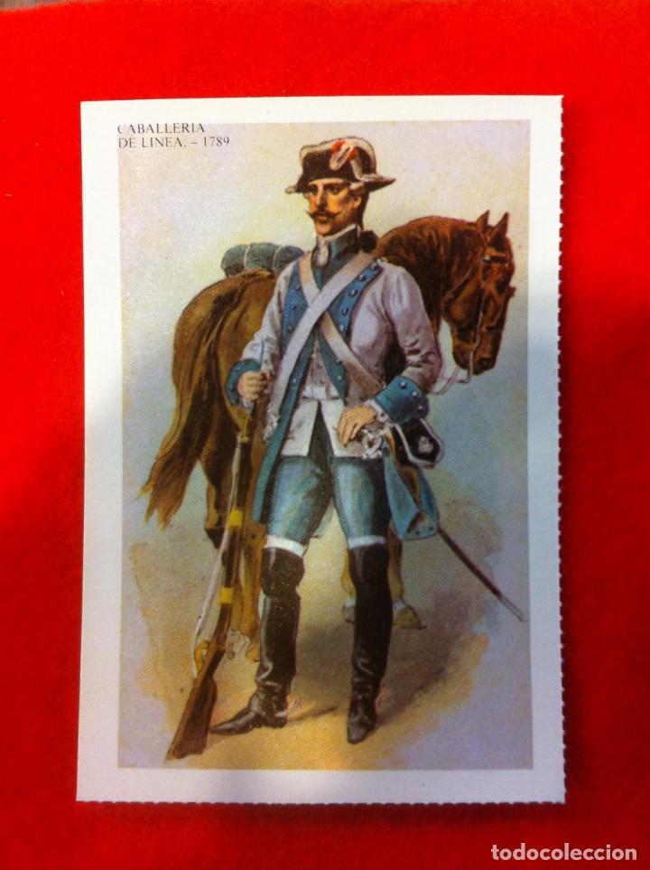 Cartoline: LAS M&Aacute;S BELLAS TARJETAS POSTALES. CABALLER&Iacute;A DE L&Iacute;NEA 1789
