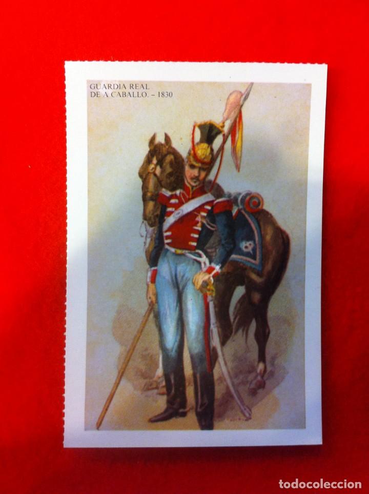 Postcards: LAS M&Aacute;S BELLAS TARJETAS POSTALES. GUARDIA REAL DE A CABALLO 1830