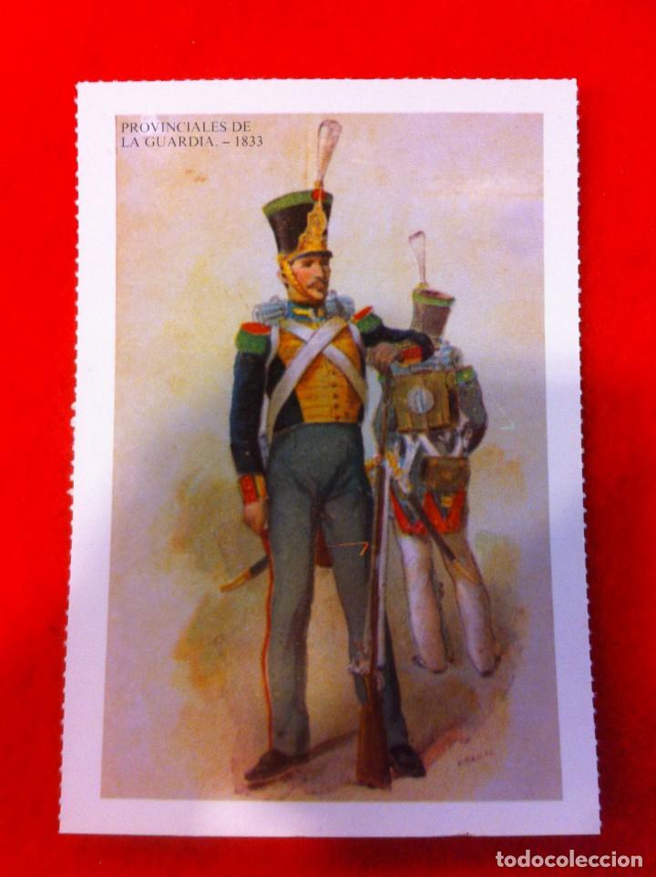Cartoline: LAS M&Aacute;S BELLAS TARJETAS POSTALES. PROVINCIALES DE LA GUARDIA 1833