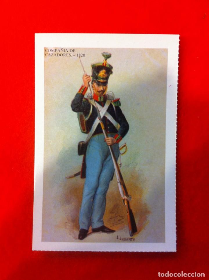 Postcards: LAS M&Aacute;S BELLAS TARJETAS POSTALES. COMPA&Ntilde;&Iacute;A DE CAZADORES 1820