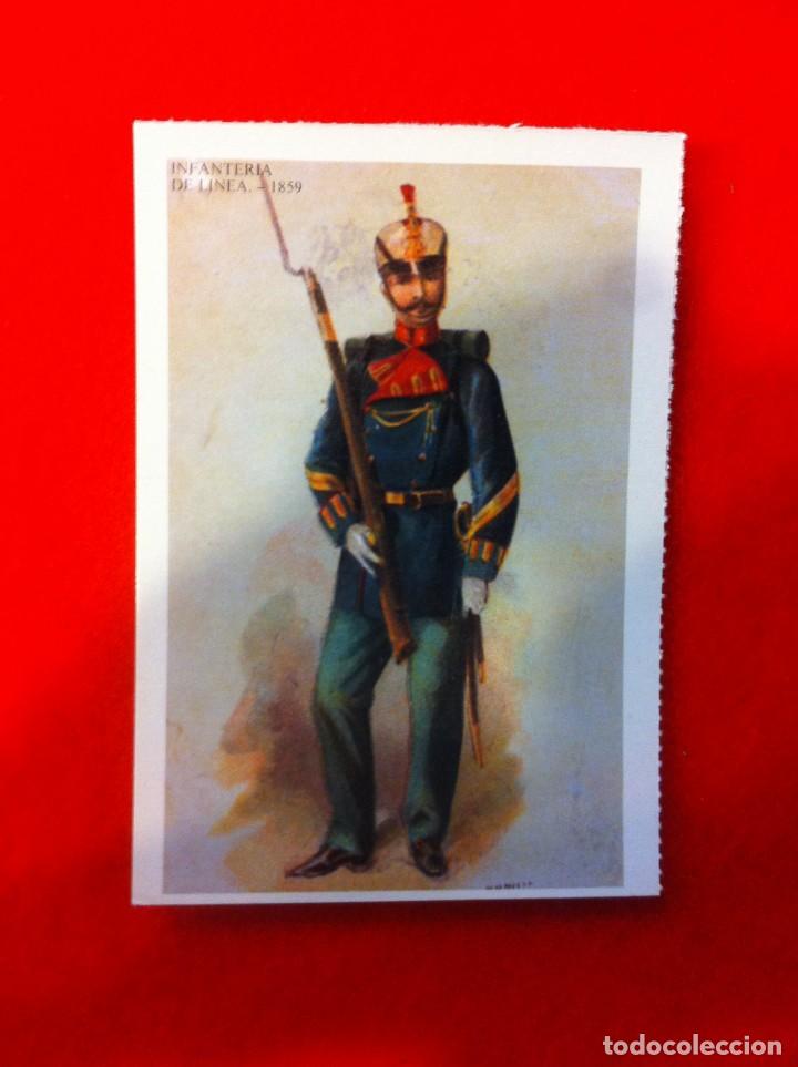 Postais: LAS M&Aacute;S BELLAS TARJETAS POSTALES. INFANTER&Iacute;A DE L&Iacute;NEA 1859