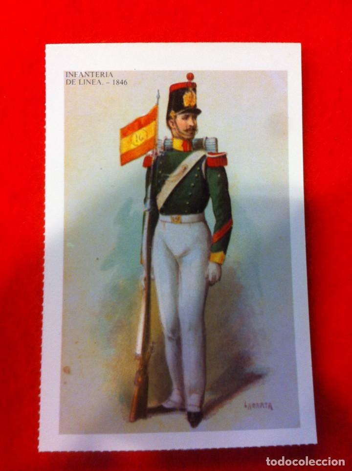 Cartoline: LAS M&Aacute;S BELLAS TARJETAS POSTALES. INFANTER&Iacute;A DE L&Iacute;NEA 1846