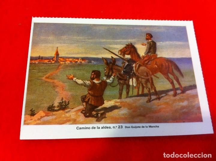 Postkarten: LAS M&Aacute;S BELLAS TARJETAS POSTALES. DON QUIJOTE. CAMINO DE LA ALDEA