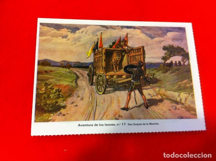 Postkarten: LAS M&Aacute;S BELLAS TARJETAS POSTALES. DON QUIJOTE. AVENTURA DE LOS LEONES