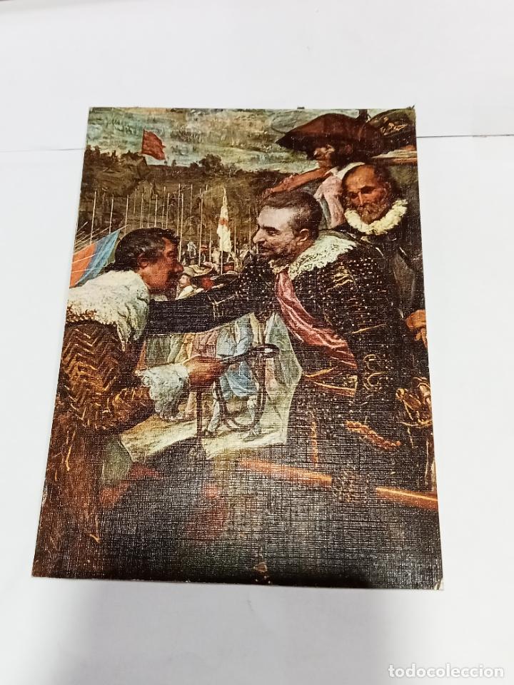 Postales: TARJETA POSTAL. CUADRO DE VELAZQUEZ. LA RENDICI&Oacute;N DE BREDA. MUSEO DEL PRADO N&ordm; 412