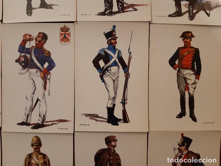 Postales: 150 POSTALES ANTIGUAS DE UNIFORMES DEL EJERCITO ESPA&Ntilde;OL - Foto 2