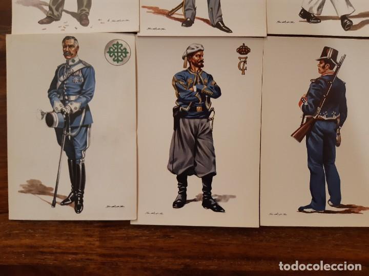 Postales: 150 POSTALES ANTIGUAS DE UNIFORMES DEL EJERCITO ESPA&Ntilde;OL - Foto 3