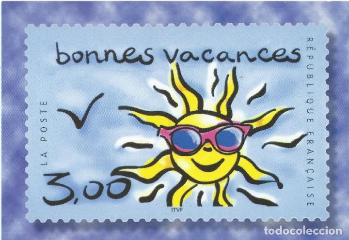 Postales: FRANCIA/FRANCE. TARJETA POSTAL. ESCRITA. CIRCULADA BAJO SOBRE. BUENAS VACACIONES. FILATELIA.
