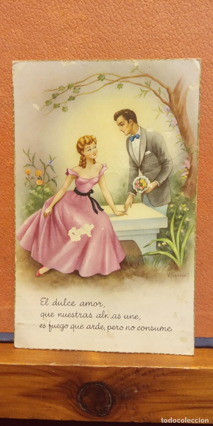 Cartes Postales: PAREJA. EL DULCE AMOR. VINTAGE. BONITA POSTAL. CIRCULADA