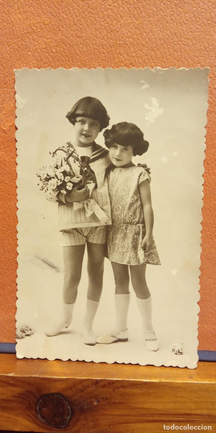 Cartes Postales: NI&Ntilde;AS ROM&Aacute;NTICAS. VINTAGE. BONITA POSTAL. CIRCULADA