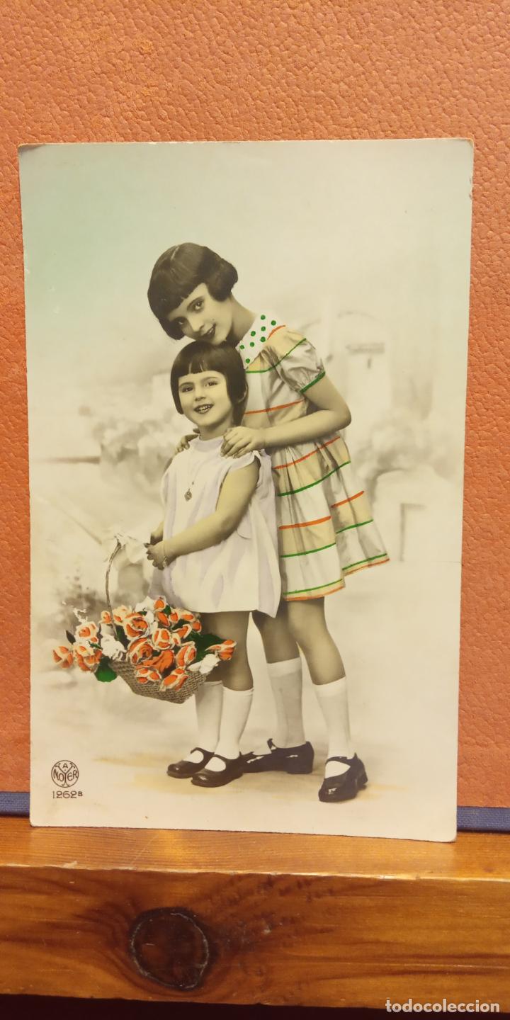 Cartes Postales: NI&Ntilde;AS ROM&Aacute;NTICAS. VINTAGE. BONITA POSTAL. CIRCULADA