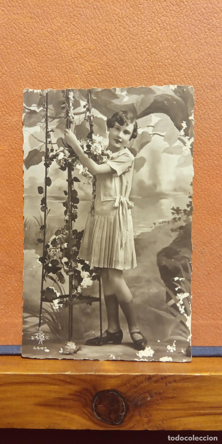 Cartes Postales: NI&Ntilde;A ROM&Aacute;NTICA. VINTAGE. BONITA POSTAL. CIRCULADA