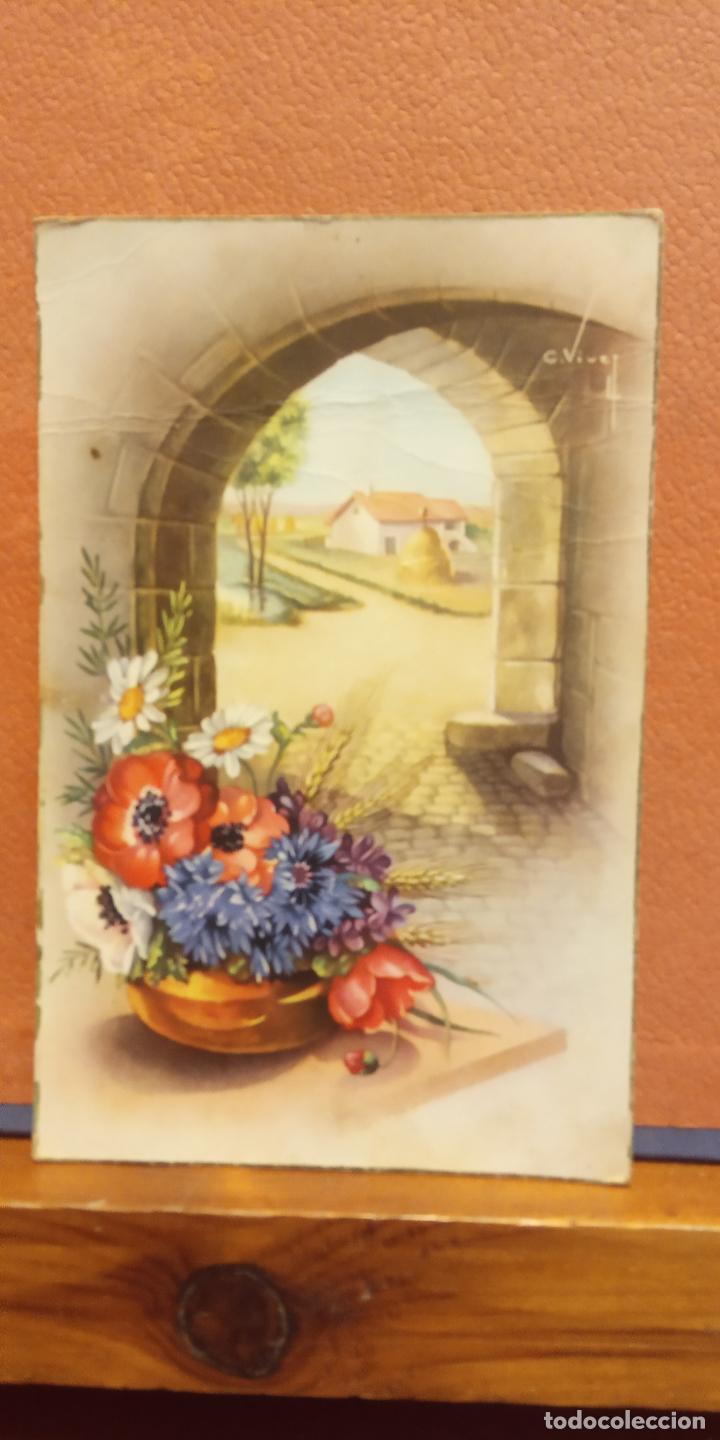 Cartes Postales: FLORES. VINTAGE. BONITA POSTAL. CIRCULADA