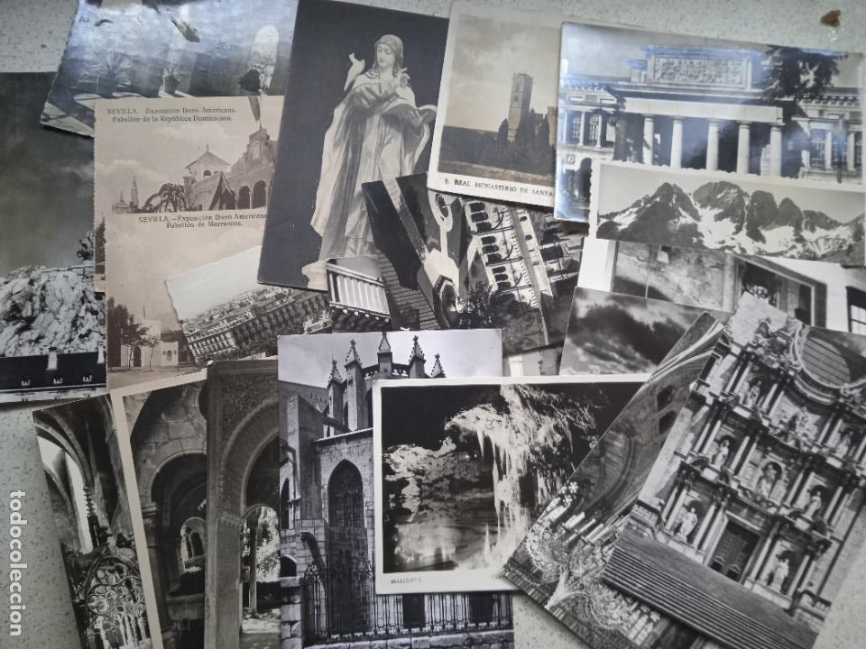 Postales: 20 postales espa&ntilde;olas en blanco y negro - Foto 1