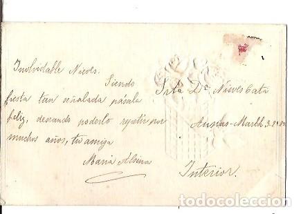 Postales: ANTIGUA POSTAL FLORES - Foto 2