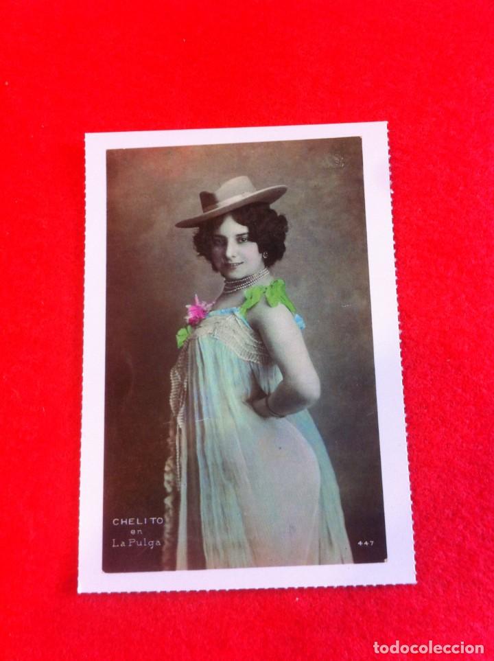 Cartes Postales: LAS M&Aacute;S BELLAS TARJETAS POSTALES. SIGLOS XIX-XX. CHELITO EN LA PULGA