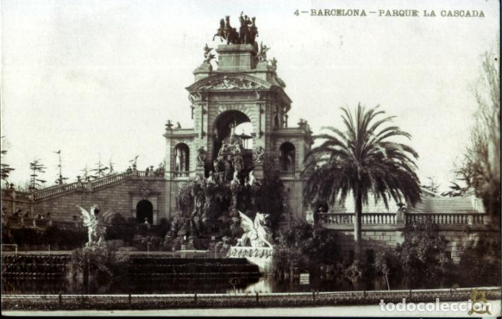 Postales: POSTAL DE ESPA&Ntilde;A - BARCELONA. PARQUE LA CASCADA - MBC - Foto 1