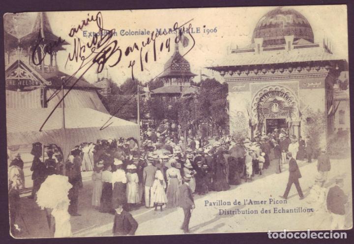 Postales: POSTAL FRANCIA - MARSEILLE 1906 - EXPOSICION COLONIALE - BC - Foto 1