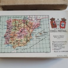 Postales: LOTE 65 POSTALES DE PROVINCIAS MAPAS ESPAÑA Y PORTUGAL - SAHARA - MUNI - CORISCO ... ALBERTO MARTÍN