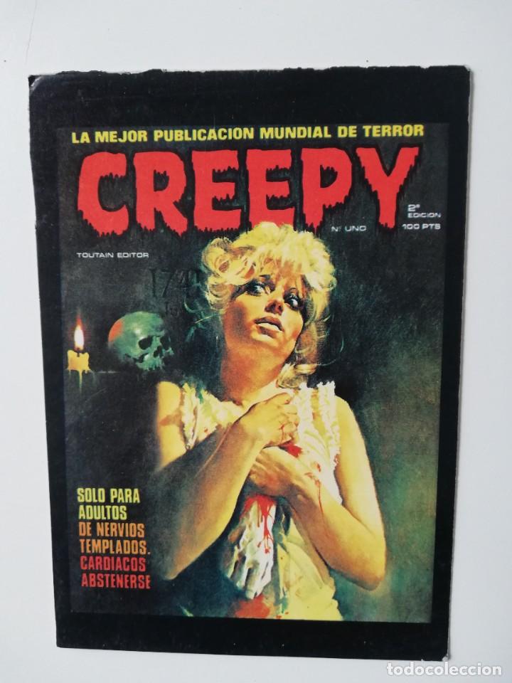 Postais: POSTAL COMIC CREEPY ESCRITA VER FOTOS